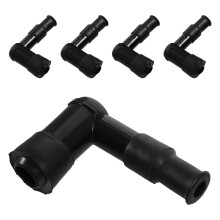 15Pièces Couvre-Bougies Haute Tension Caoutchouc Noir Pour