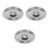 3Pcs Silver Stainless Steel Cookware Lids Universal Pot and Pan Covers 4