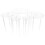 25Sets Plastic Cake Support Dowels White PP Rods for Tiered Cakes 1