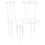 25Sets Plastic Cake Support Dowels White PP Rods for Tiered Cakes 3