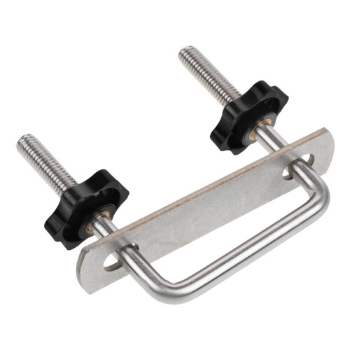2Pièces Fixations U-Bolt Argentées Pour Barres Coffres De Toit Auto 1