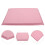 2Pcs Pink PVC Wall Padding Easy Install Soft Protective Nursery Mats 11