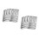 2Pièces Moule Fabrication Saucisse Acier Argent 8