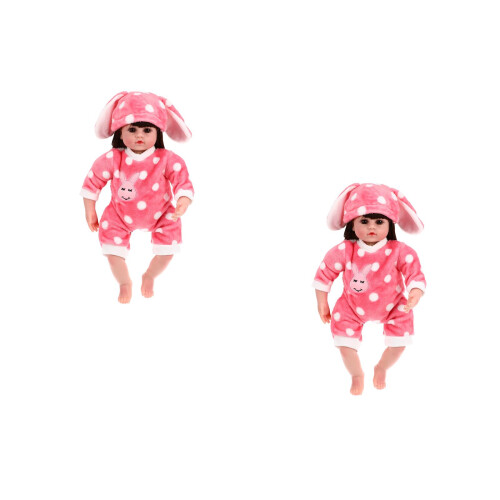 2Sets Doll Clothes Soft Doll Jumpsuit for Play 1