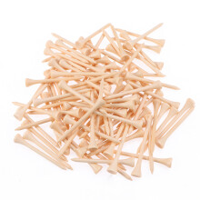 200Pièces Tees Bois Solides Beige Pour Golf Durables