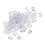 80Pièces Cubes De Glace Simulés Transparent Pour Décoration 2