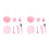 2Pièces Kit Outils DIY Rose Bols Spatule Et Pinceau 8