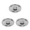 3Pcs Silver Stainless Steel Cookware Lids Universal Pot and Pan Covers 7