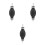3Pièces Siphon Noire Plastique Inox Transfert Essence Auto 3