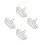 4Pcs Sturdy Silver Iron Mini Shopping Basket Desktop Storage and Decor 9