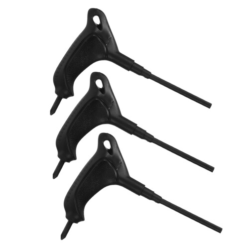 15Pièces T-Handle Roller Skate PVC Noir Outil Maintenance 2