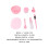 2Pièces Kit Outils DIY Rose Bols Spatule Et Pinceau 3