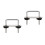 2Pièces Fixations U-Bolt Argentées Pour Barres Coffres De Toit Auto 7