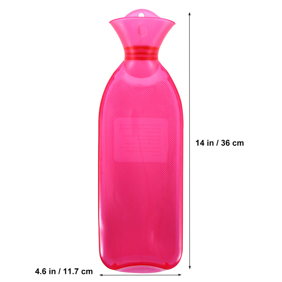 Villcase Pink 3Pcs Durable Pvc Hot Water Bottle For Warm And Cold Use