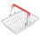 4Pcs Sturdy Silver Iron Mini Shopping Basket Desktop Storage and Decor 1