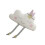 2Pcs Soft White Smile Cloud Plush Toy Throw Pillow Sofa Cushion 2