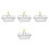 4Pcs Sturdy Silver Iron Mini Shopping Basket Desktop Storage and Decor 6