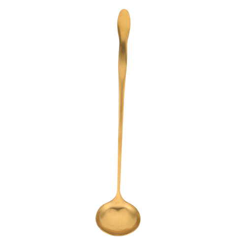 3Pcs Golden Stainless Steel Serving Spoon Long Handle Kitchen Ladles 1