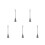 5Pcs Kitchen Stainless Steel Pot Brush Silver Handle Scrubber 8
