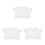 3Pcs DIY White Clothes for Bear Dolls Soft Plush Toy Shirts 6