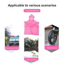 20Pièces Habits Jetables Pe Rose Poncho Pour Randonnée