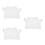 3Pcs DIY White Clothes for Bear Dolls Soft Plush Toy Shirts 4
