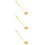 3Pcs Golden Stainless Steel Serving Spoon Long Handle Kitchen Ladles 4