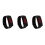 3Pièces Digitales LED Enfants Bracelet Silicone Noir Ajustable 7