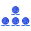 12Pcs Large Blue Plastic for Home Use with Storage Tray 5