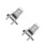 2Pièces Extension Amortisseur Suspension Aluminium Argent Durable 7