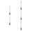 5Pcs Kitchen Stainless Steel Pot Brush Silver Handle Scrubber 9