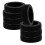 16Pièces Caches Silicone Noir Protection Sol Anti Usure 2