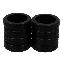 16Pièces Caches Silicone Noir Protection Sol Anti Usure