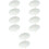 10Pièces Parasols Blancs Solides Pour Et Décoration 7