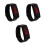3Pièces Digitales LED Enfants Bracelet Silicone Noir Ajustable 6