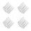16Pcs White Plastic Flower Bed Fence Durable Garden Yard Decor Edging 4