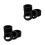 16Pièces Caches Silicone Noir Protection Sol Anti Usure 8