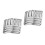 2Pièces Moule Fabrication Saucisse Acier Argent 7