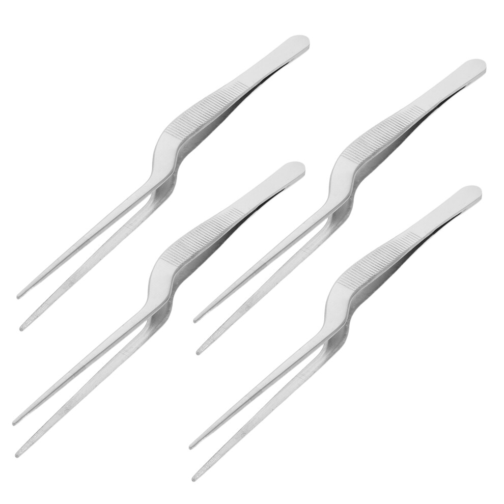 Vaguelly 20Pcs Stainless Steel Ear Tweezers Curved Earwax Remover For Adults