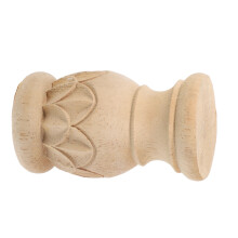 2Pièces Finials Bois Kaki Pour Poteaux Lit Décoration DIY
