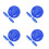 12Pcs Large Blue Plastic for Home Use with Storage Tray 4