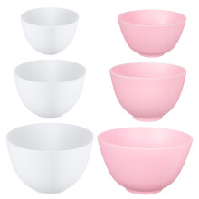 6Pièces Bols En Silicone Pour Masques Visage, Multicolores, Usage DIY