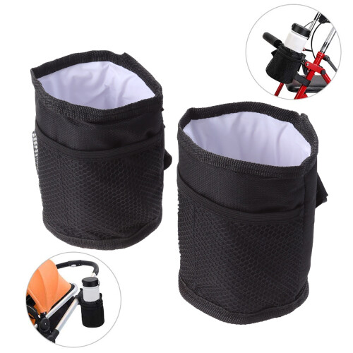 3Pcs Thickened Waterproof Cup Holder Bag for Stroller Side Hanging 1