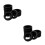 16Pièces Caches Silicone Noir Protection Sol Anti Usure 5
