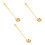 3Pcs Golden Stainless Steel Serving Spoon Long Handle Kitchen Ladles 6