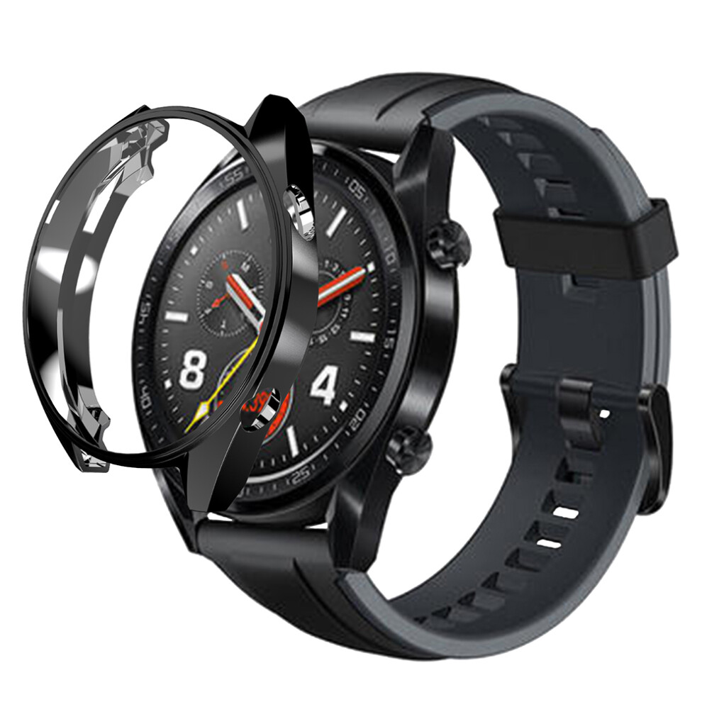 2Pcs Watch Protective Case Tpu Shell Scratch Resistant Black 3591302836826