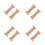 8Pcs Wooden Empty Spools Beige Thread Holder for Sewing Crafts 8