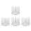 16Pcs White Plastic Flower Bed Fence Durable Garden Yard Decor Edging 6