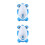 2Pièces Urinal Amusant PP Pour Avec Fixation Murale 4