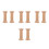 8Pcs Wooden Empty Spools Beige Thread Holder for Sewing Crafts 4